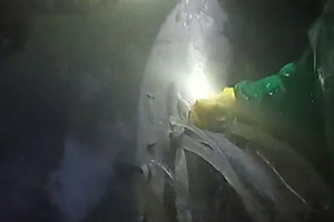 泉州消防水池堵漏现场